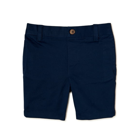 Wonder Nation Toddler Boys School Uniform Flat Front Shorts, Sizes 2T-5T