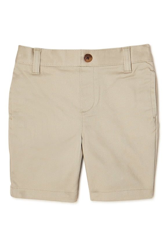 Toddler Boys School Uniform Flat Front Shorts, Sizes 2T-5T