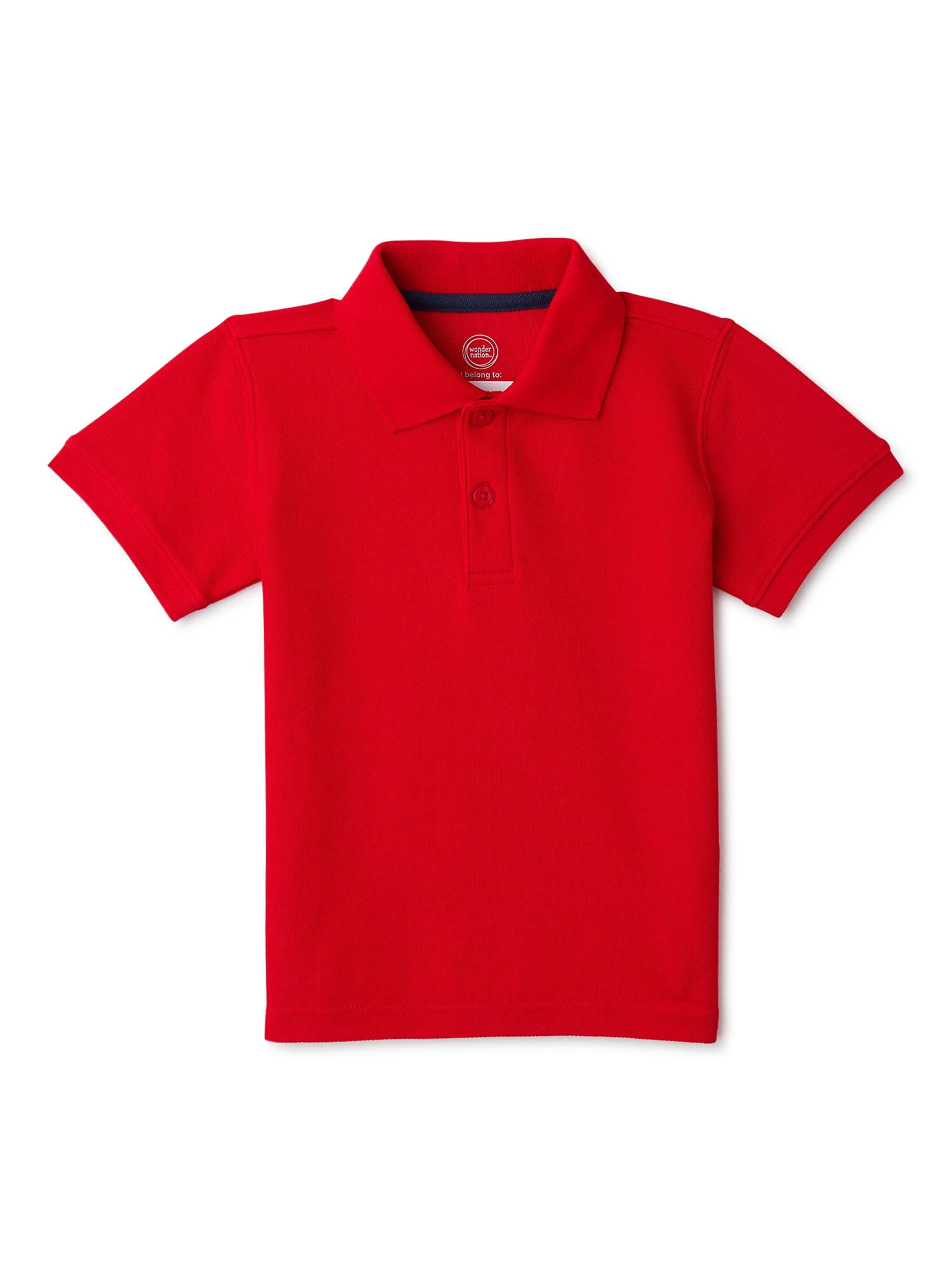 Wonder Nation Toddler Boys' School Uniform Short Sleeve Polo Shirt
