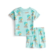 Toddler Boys Short Sleeve Top and Shorts Outfit Set, 2-Piece, Sizes 12M-5T