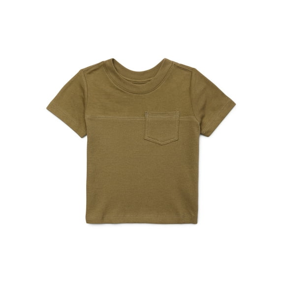 Wonder Nation Toddler Boys Short Sleeve Pocket Tee, Sizes 12M-5T