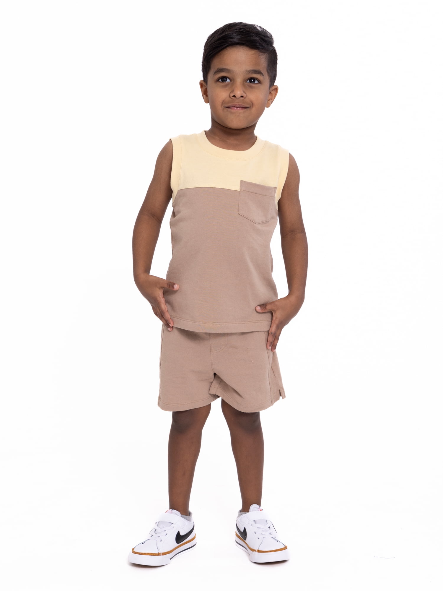 Wonder Nation Toddler Boys Tank Top and Shorts Set, 2Piece, Sizes 12M