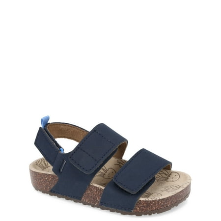 Wonder Nation Baby & Toddler Boys Two Strap Footbed Sandals