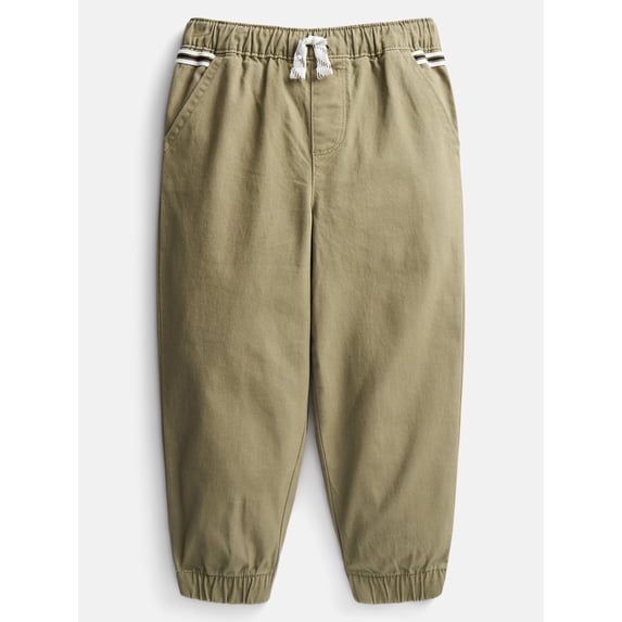 Wonder Nation Toddler Boys Woven Cotton Joggers, Sizes 18M-5T