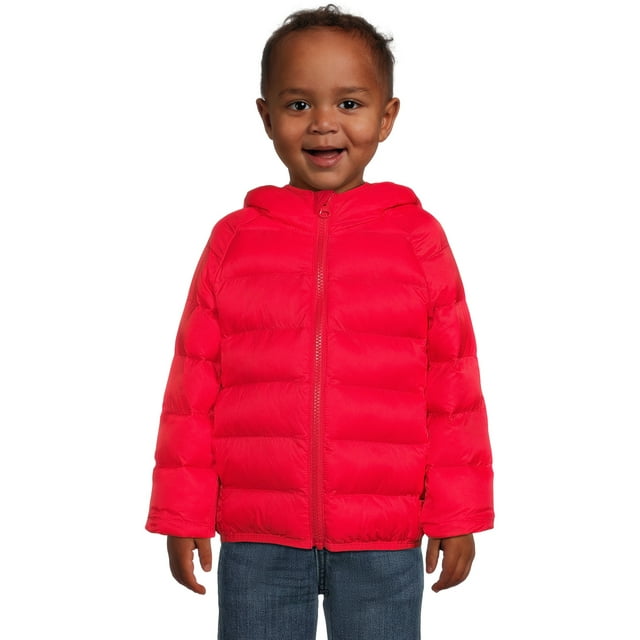 Wonder Nation Toddler Boys and Girls Unisex Packable Quilted Puffer ...