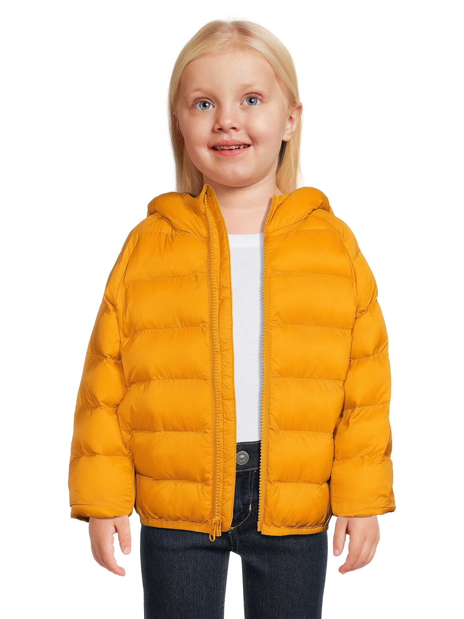 Wonder Nation Toddler Boys and Girls Unisex Packable Quilted Puffer ...