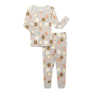 Pijama de manga larga y pantalón de algodón para niño pequeño, conjunto de 2 piezas, tallas 12M-5T