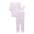thumbnail image 1 of Wonder Nation Toddler Cotton Long Sleeve Sleep Tee and Pants Pajama Set, 2-Piece, Sizes 12M-5T, 1 of 3