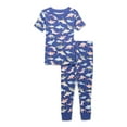 thumbnail image 1 of Wonder Nation Toddler Cotton Sleep Tee and Pants Pajama Set, 2-Piece, Sizes 12M-5T, 1 of 3
