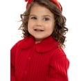thumbnail image 1 of Wonder Nation Toddler Girls Cardigan Sweater with Faux Fur Collar, Lightweight, Sizes 12M-5T, 1 of 7