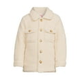 thumbnail image 1 of Wonder Nation Toddler Faux Sherpa Shacket, Sizes 12M-5T, 1 of 6