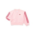 thumbnail image 1 of Wonder Nation Toddler Girls Full Zip Athletic Jacket, Sizes 12M-5T, 1 of 7