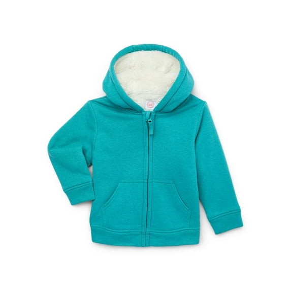 Wonder Nation Toddler Fully Lined Zip Hoodie, Size 12M- 5T