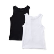 Wonder Nation Toddler Girls Ribbed Tank Top, 2-Pack, Sizes 18M-5T