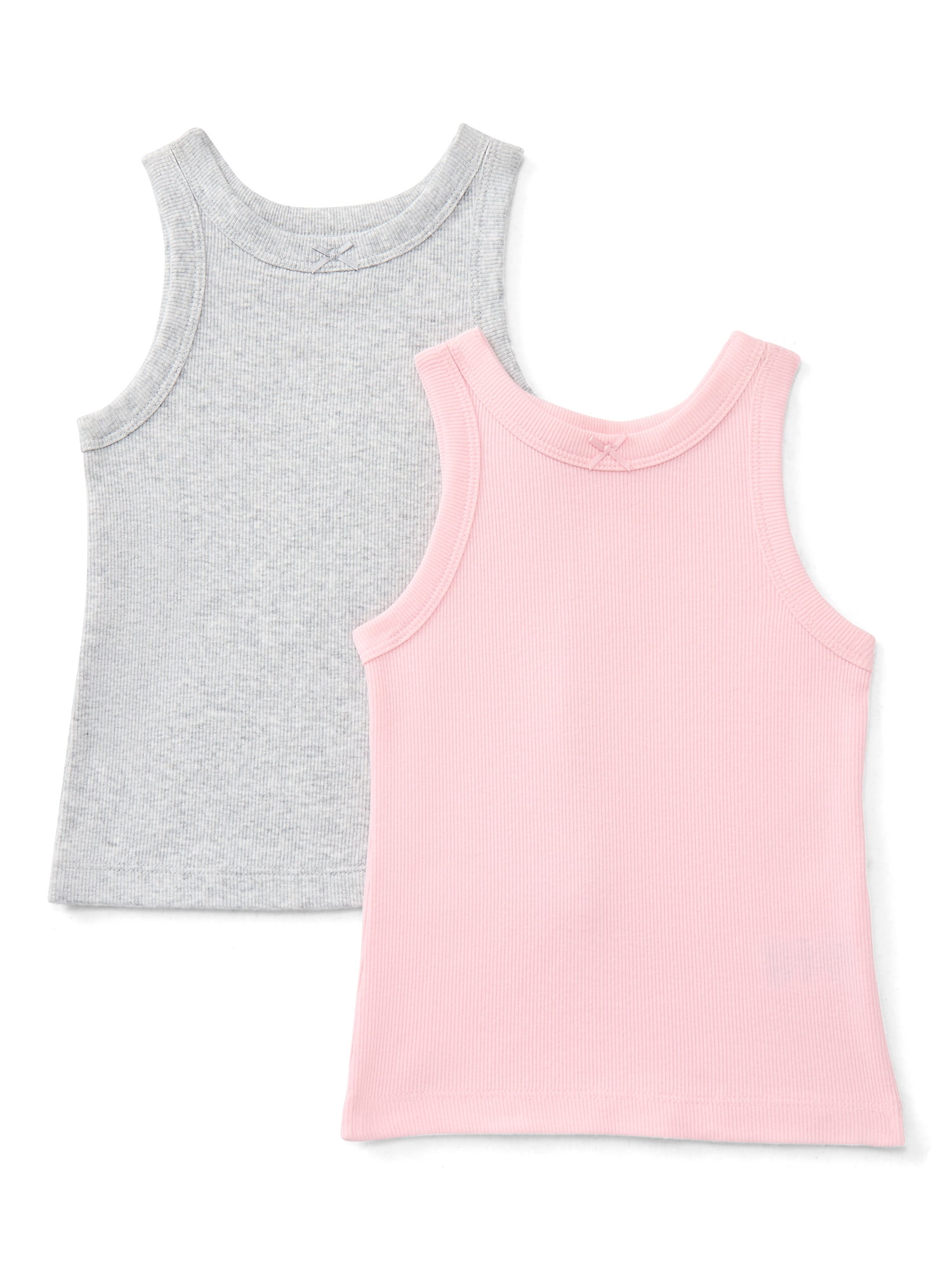 Toddler Girls Ribbed Tank Top, 2-Pack, Sizes 18M-5T