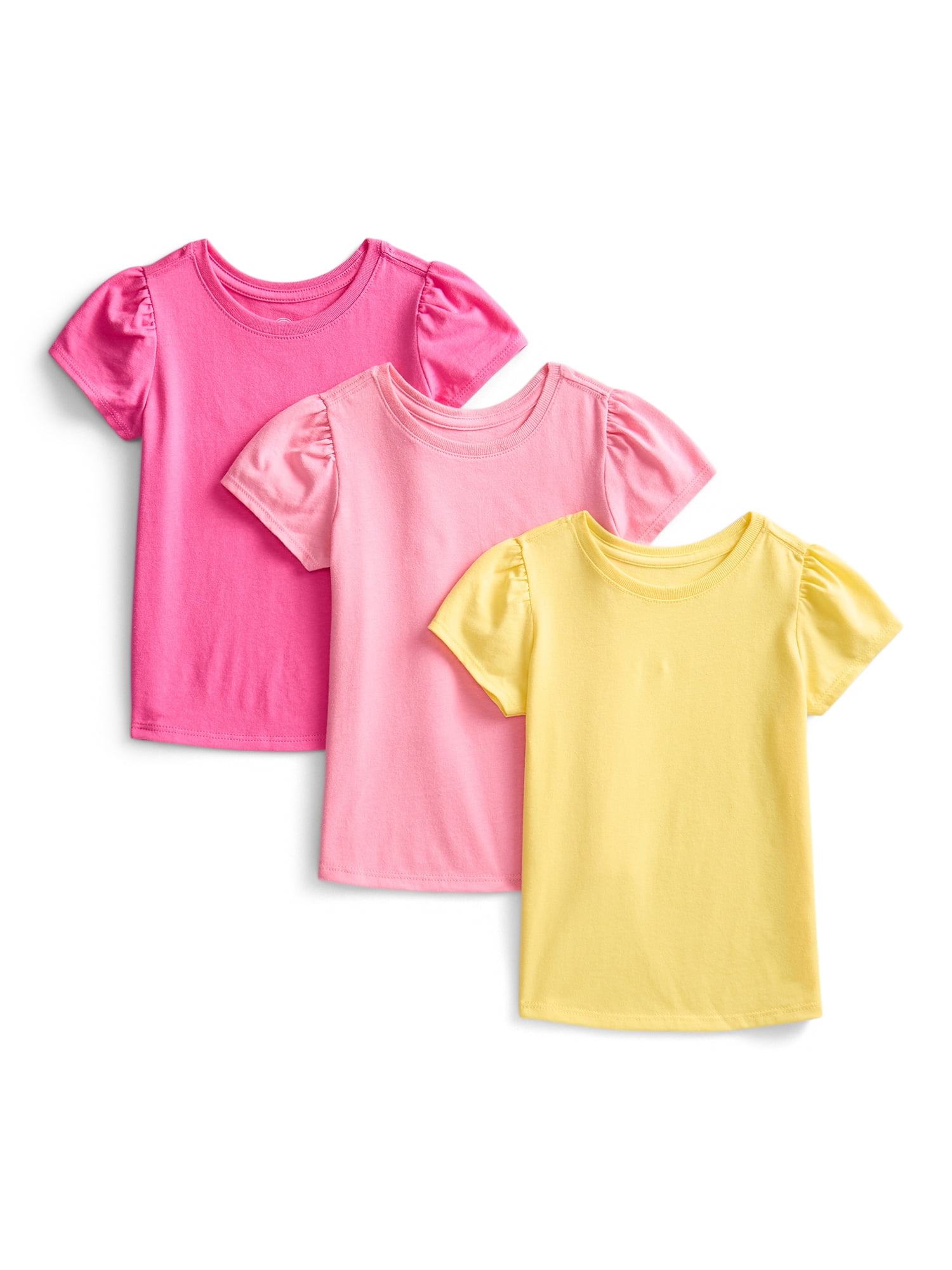 Wonder Nation toddler tees on display at Walmart, priced at $2 each