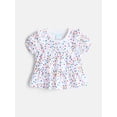 thumbnail image 1 of Wonder Nation Toddler Girls Ruffled Tiered Top with Short Sleeves, Sizes 12M-5T, 1 of 8