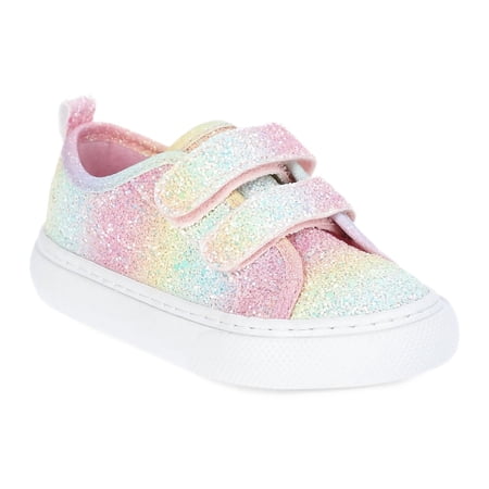 Wonder Nation Toddler Girls Canvas Skate Sneakers