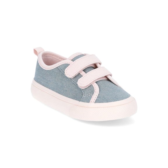 Wonder Nation Toddler Girls Canvas Skate Sneakers