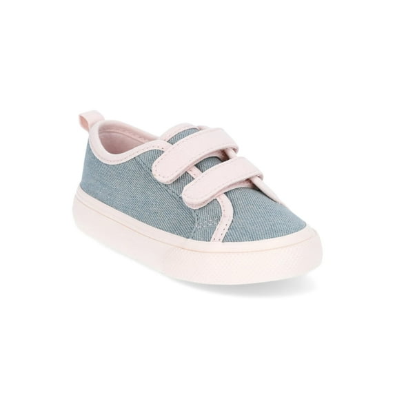 Wonder Nation Toddler Girls Canvas Skate Sneakers