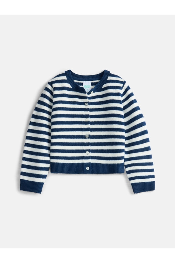 Toddler Girls' Cardigan Sweater with Long Sleeves, Sizes 12M-5T