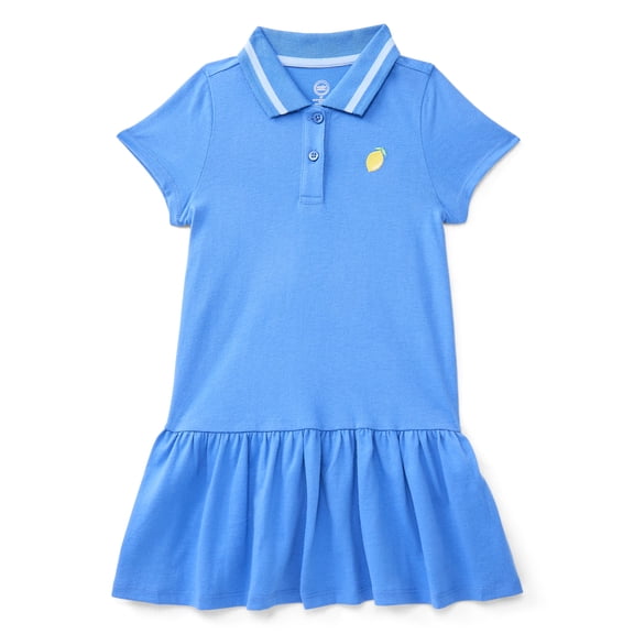Wonder Nation Toddler Girls Collared Athletic Dress, Sizes 12M-5T