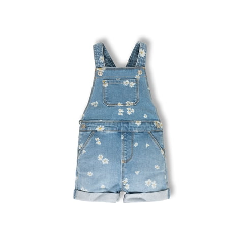 Toddler Girl Denim Shortall, Sizes 12 Months - 5T