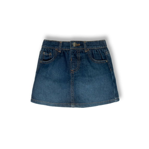 Wonder Nation Toddler Girl Denim Skort, Sizes 12 Months - 5T