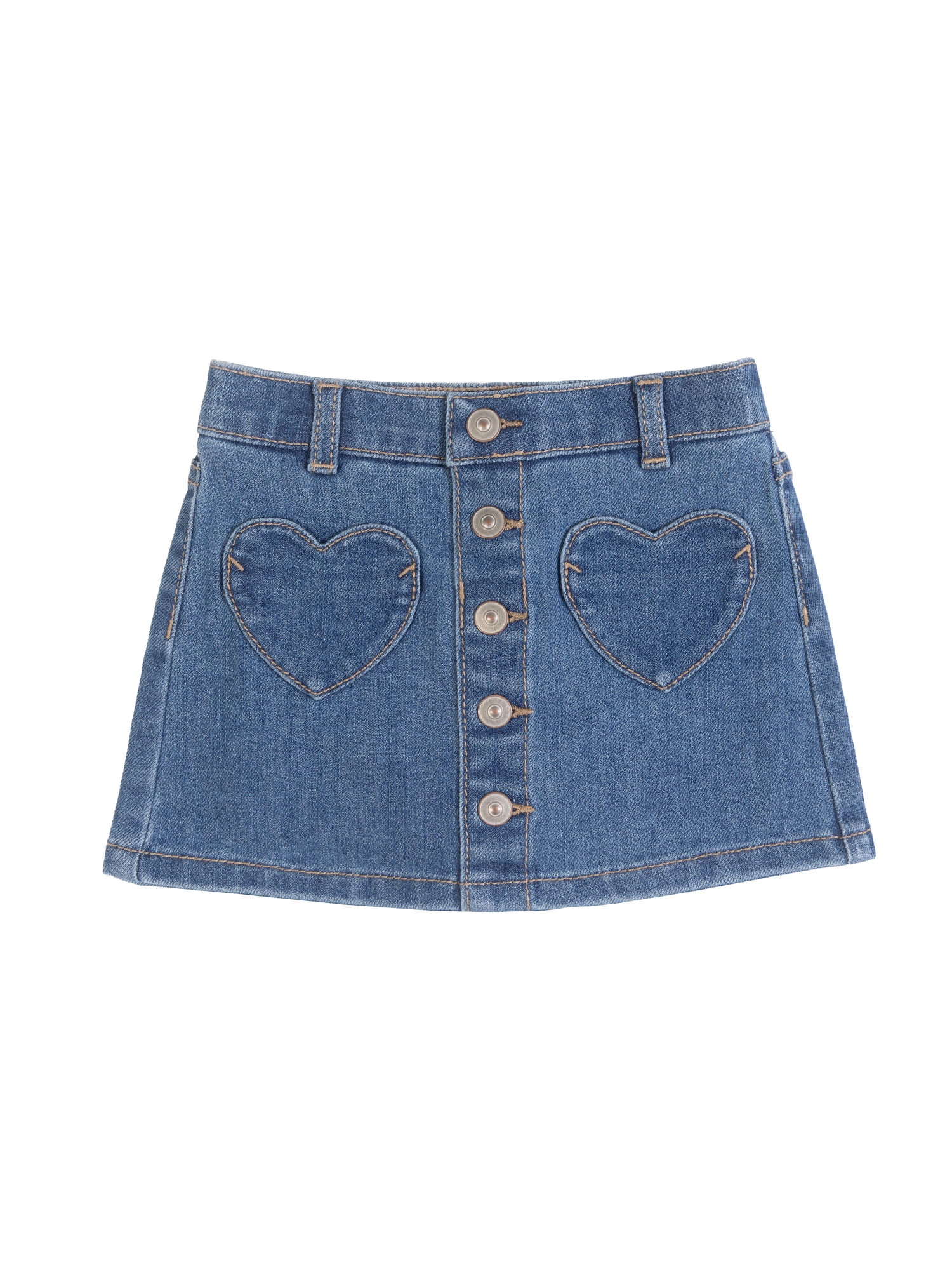 Wonder Nation Toddler Girl Denim Skort, Sizes 12M-5T