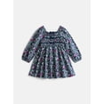 thumbnail image 1 of Wonder Nation Toddler Girls Dress with Long Sleeves, Sizes 12M-5T, 1 of 3