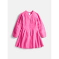 thumbnail image 1 of Wonder Nation Toddler Girls Knit Dress with Long Sleeves, Sizes 12M-5T, 1 of 3