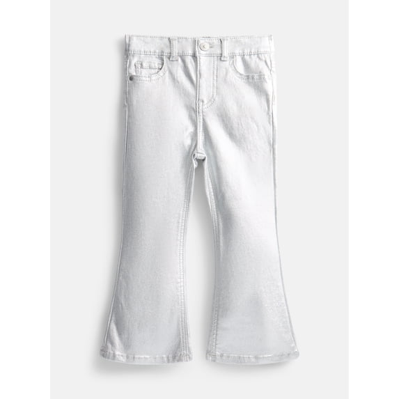 Wonder Nation Toddler Girls Fashion Denim Flare Jeans, Sizes 12M-5T