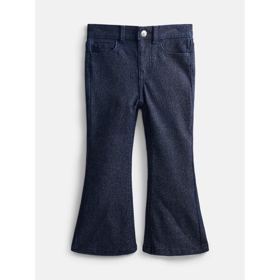 Wonder Nation Toddler Girls Fashion Denim Flare Jeans, Sizes 12M-5T
