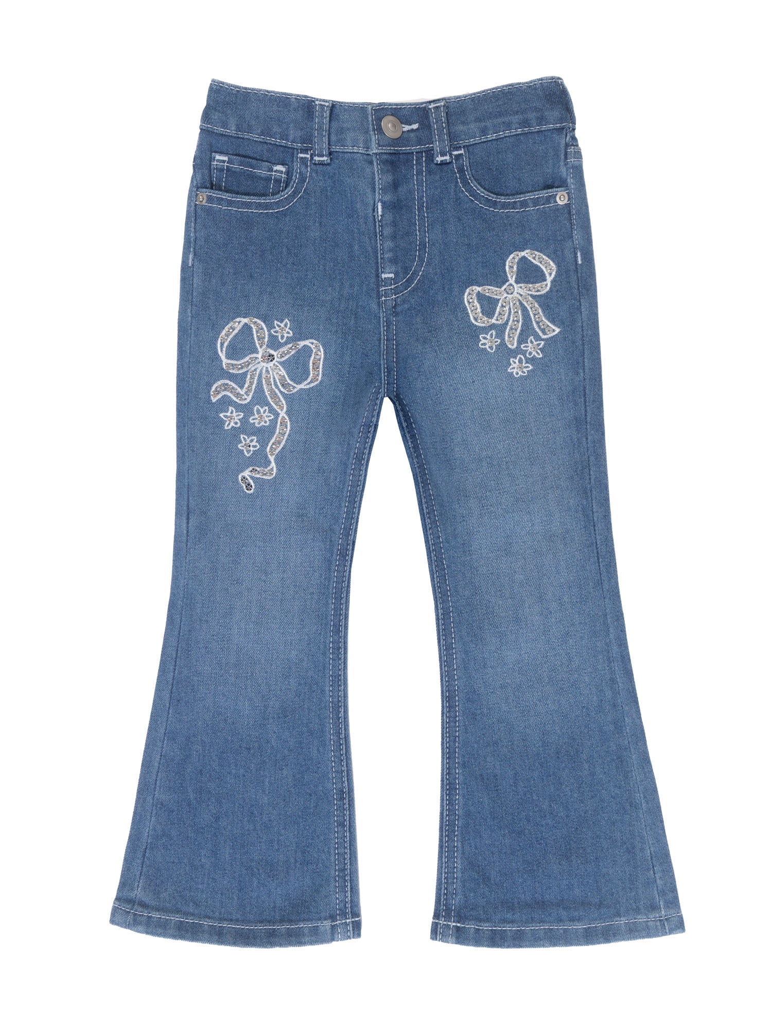 Wonder Nation Toddler Girl Fashion Denim Jeans, Sizes 12M-5T
