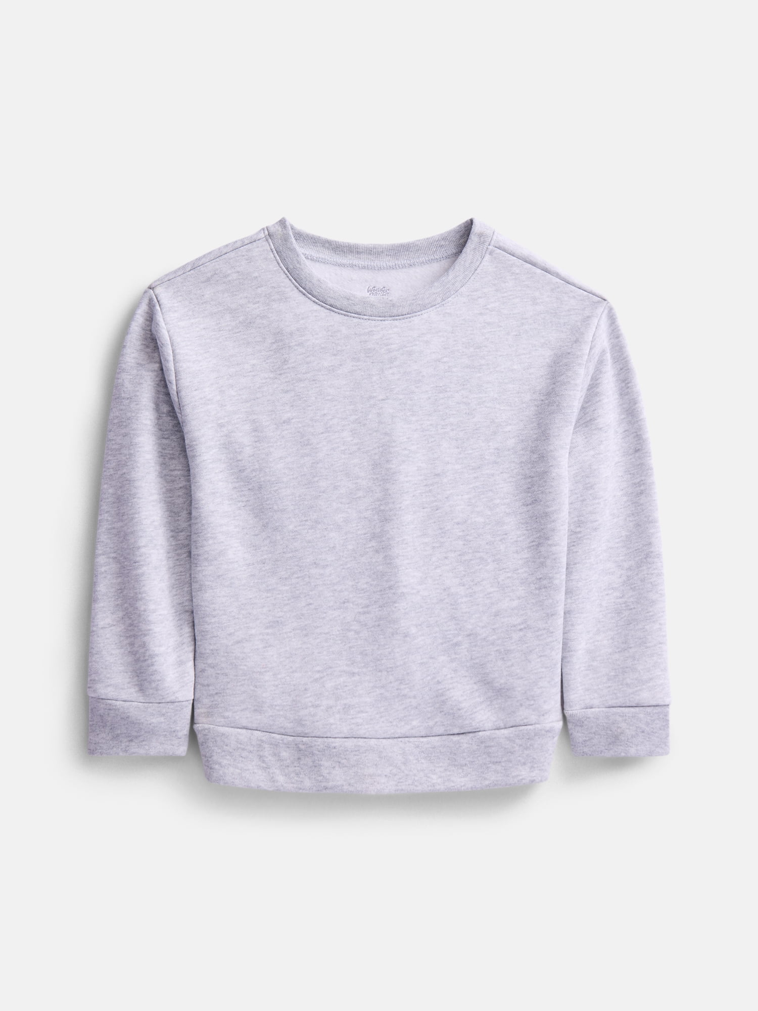 Wonder Nation Baby & Toddler Fleece Crewneck Sweatshirt, Sizes 6M-5T