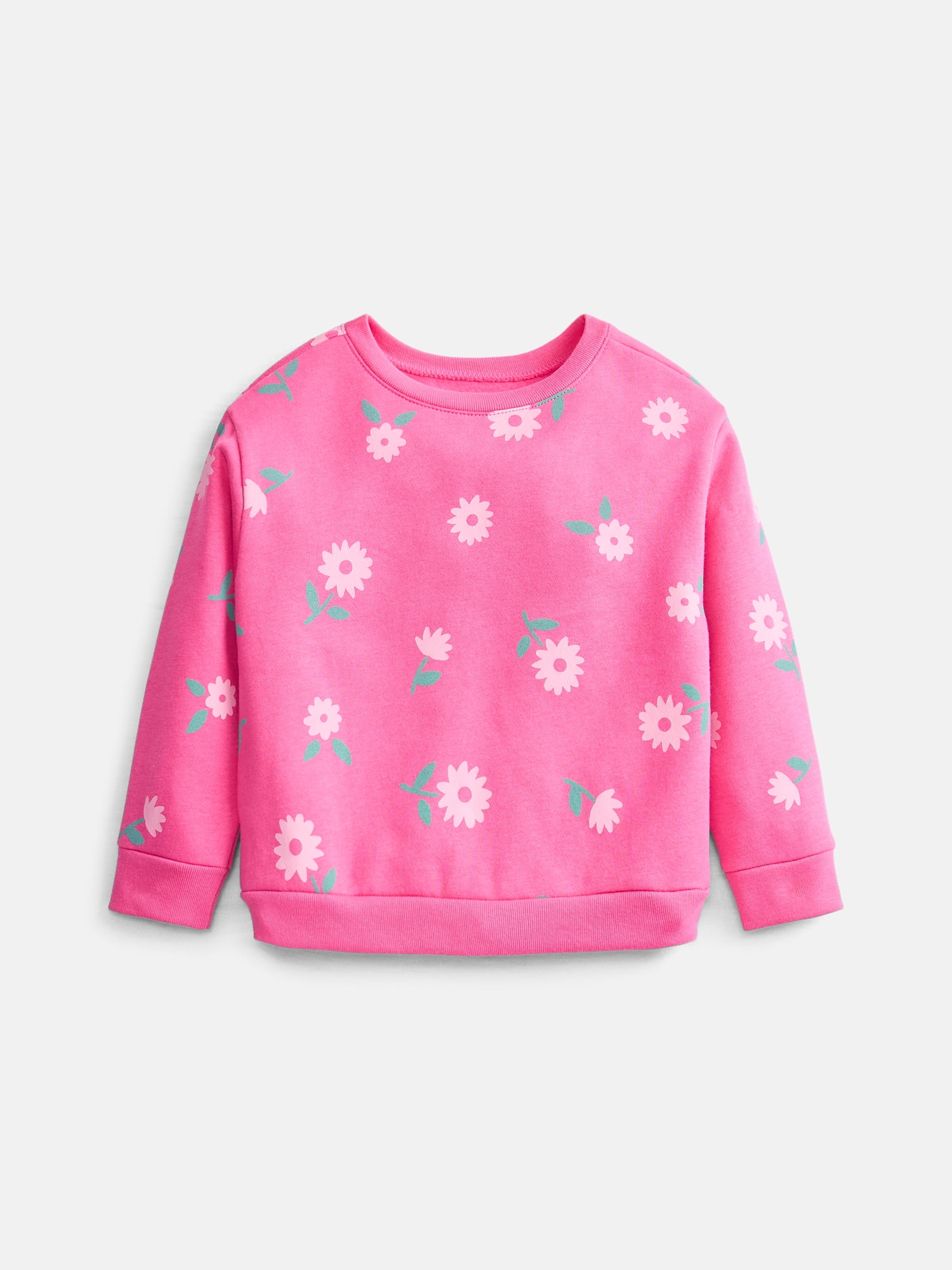 Wonder Nation Baby & Toddler Fleece Crewneck Sweatshirt, Sizes 6M-5T