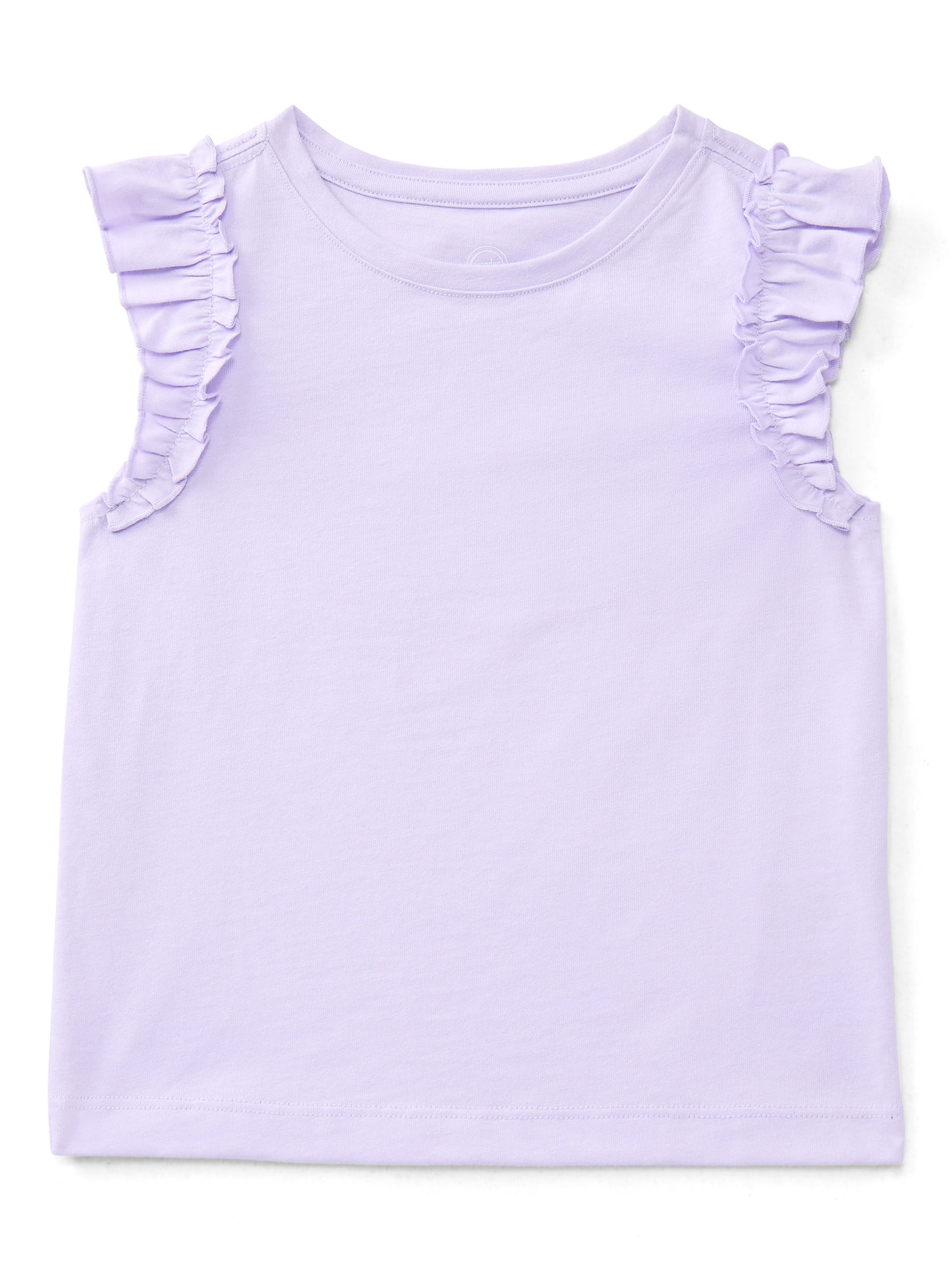 Wonder Nation Toddler Girls Tee with Flutter Sleeves, Sizes 18M-5T