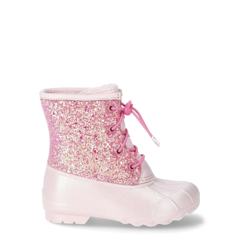 Wonder Nation Toddler Girls Glitter Duck Boots Walmart