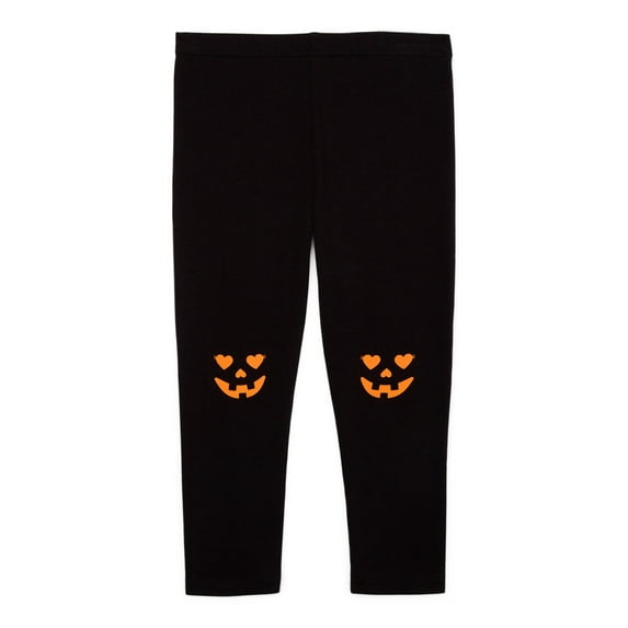 Wonder Nation Toddler Girl Halloween Leggings, Sizes 12M-5T