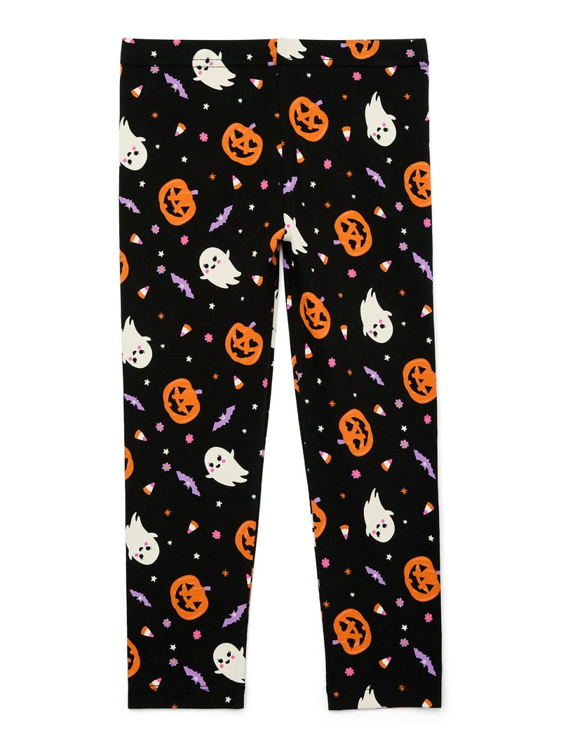 Wonder Nation Toddler Girl Halloween Leggings, Sizes 12M-5T