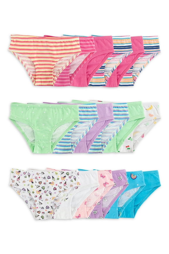 Toddler Girl Hipsters, 18-Pack, Sizes 2T-5T
