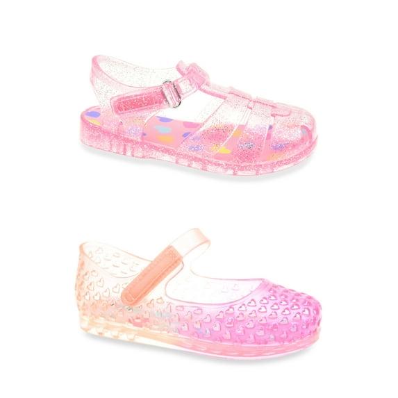 Wonder Nation Toddler Girl Jelly Sandals 2-Pack