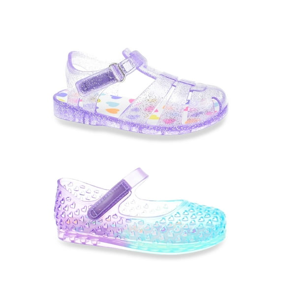 Wonder Nation Toddler Girl Jelly Sandals 2-Pack