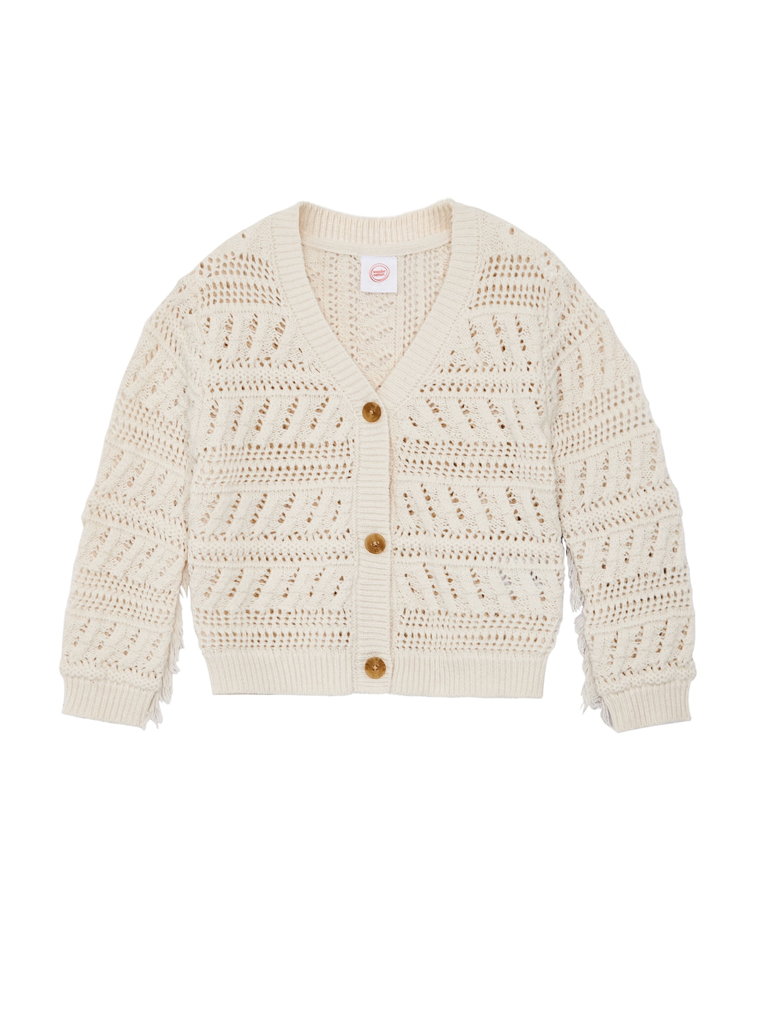 Wonder Nation Toddler Girl Layering Sweater, Sizes 12M-5T