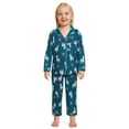 Wonder Nation Toddler Girl Long Sleeve Pajama Coat Set, 2Piece, Sizes 2T5T
