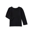 thumbnail image 1 of Wonder Nation Toddler Girls Tee with Long Sleeves, Sizes 18M-5T, 1 of 3