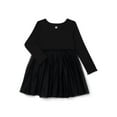 thumbnail image 1 of Wonder Nation Toddler Girls Tutu Dress with Long Sleeves, Sizes 12M-5T, 1 of 3