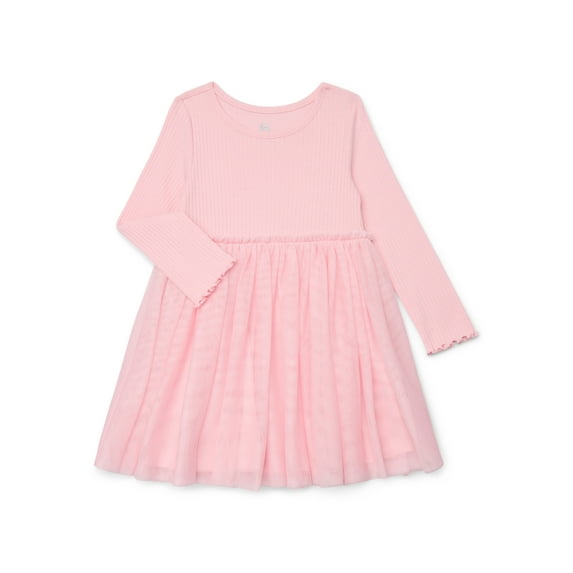 Wonder Nation Toddler Girl Long Sleeve Tutu Dress