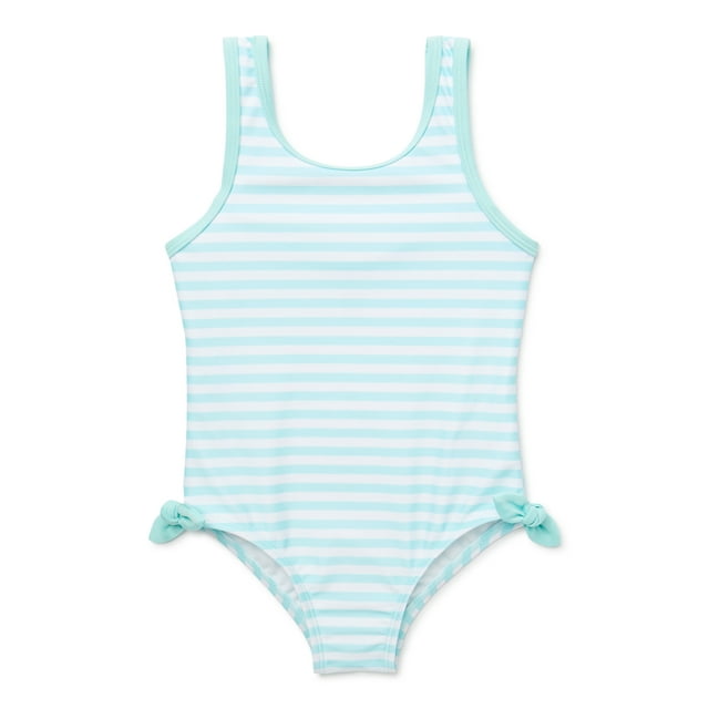 Wonder Nation Toddler Girl One-Piece Swimsuit, Sizes 12M-5T - Walmart.com