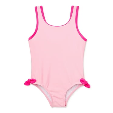 Wonder Nation Toddler Girl One-Piece Swimsuit, Sizes 12M-5T